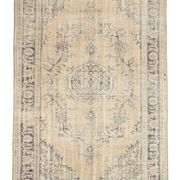5x9 Beige & Blue Handmade Wool Turkish Rug, 166x272Cm SK 2401 FREE SHIPPING