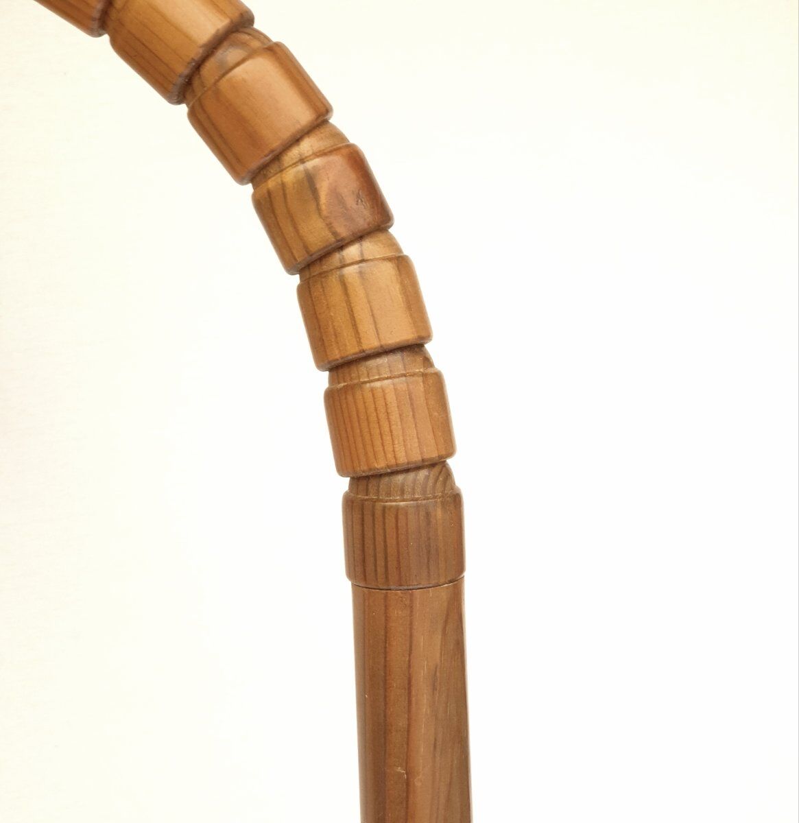 Solid wood floor lamp Solbackens Svaveri Sweden 1970s