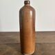 Vintage brown stoneware bottle – Large handled jug