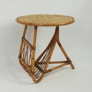 Rattan magazine table