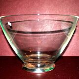 Lancel crystal bowl and silver frame - standing cup 25 x 16.5 cm