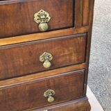 Bureau de pente Scriban en acajou époque fin XIXe Made in England