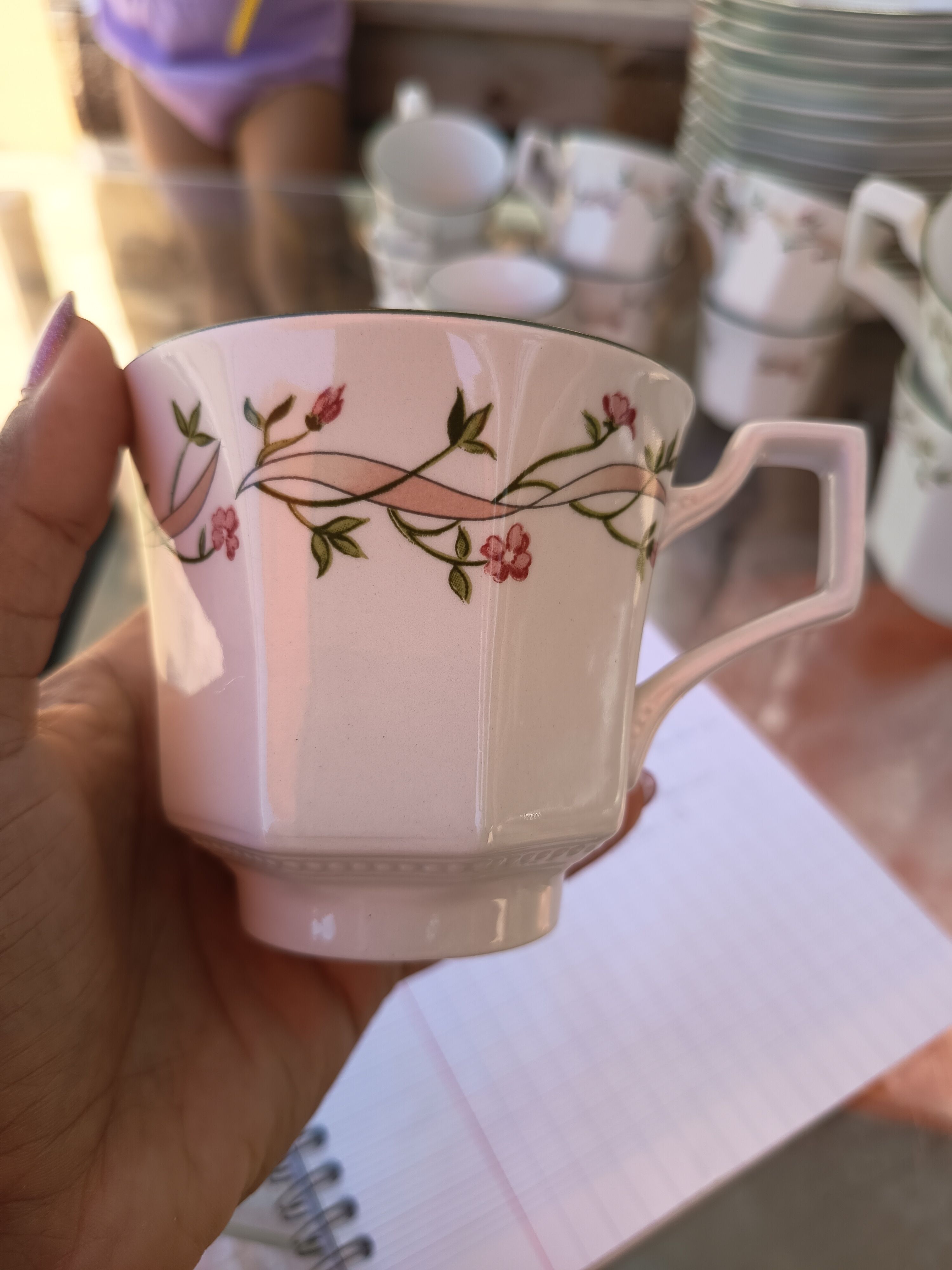 1 cup of tea (half-dry coffee)