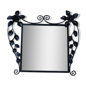 Miroir art déco en fer