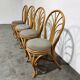 Vintage bamboo dining chairs, 1960s
