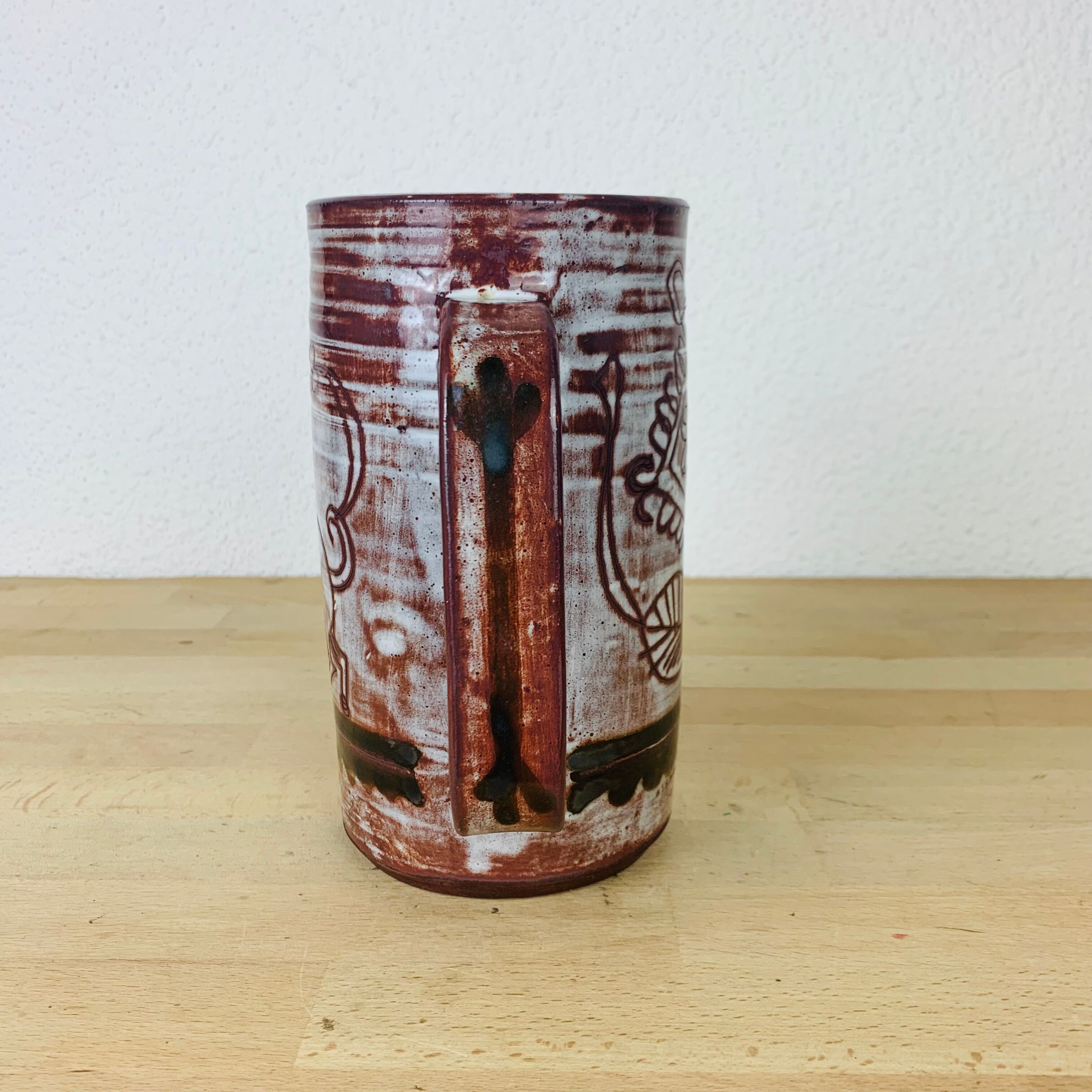 Ceramic pitcher Michel Barbier workshop Le Mûrier Vallauris