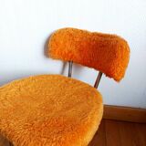 Pelfran orange fluffy chair