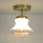 Set of 4 Vintage Sconces Flush Mount Mazzega Murano Glass Ceiling Lights