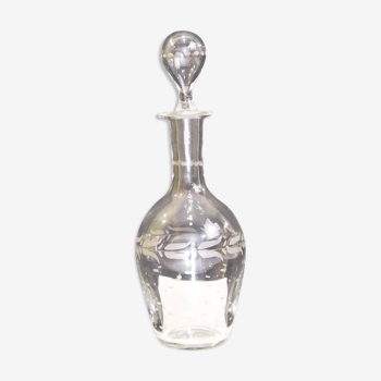 Glass crystal bottle