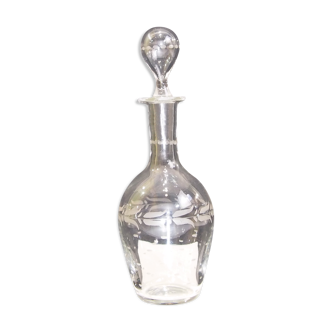 Glass crystal bottle