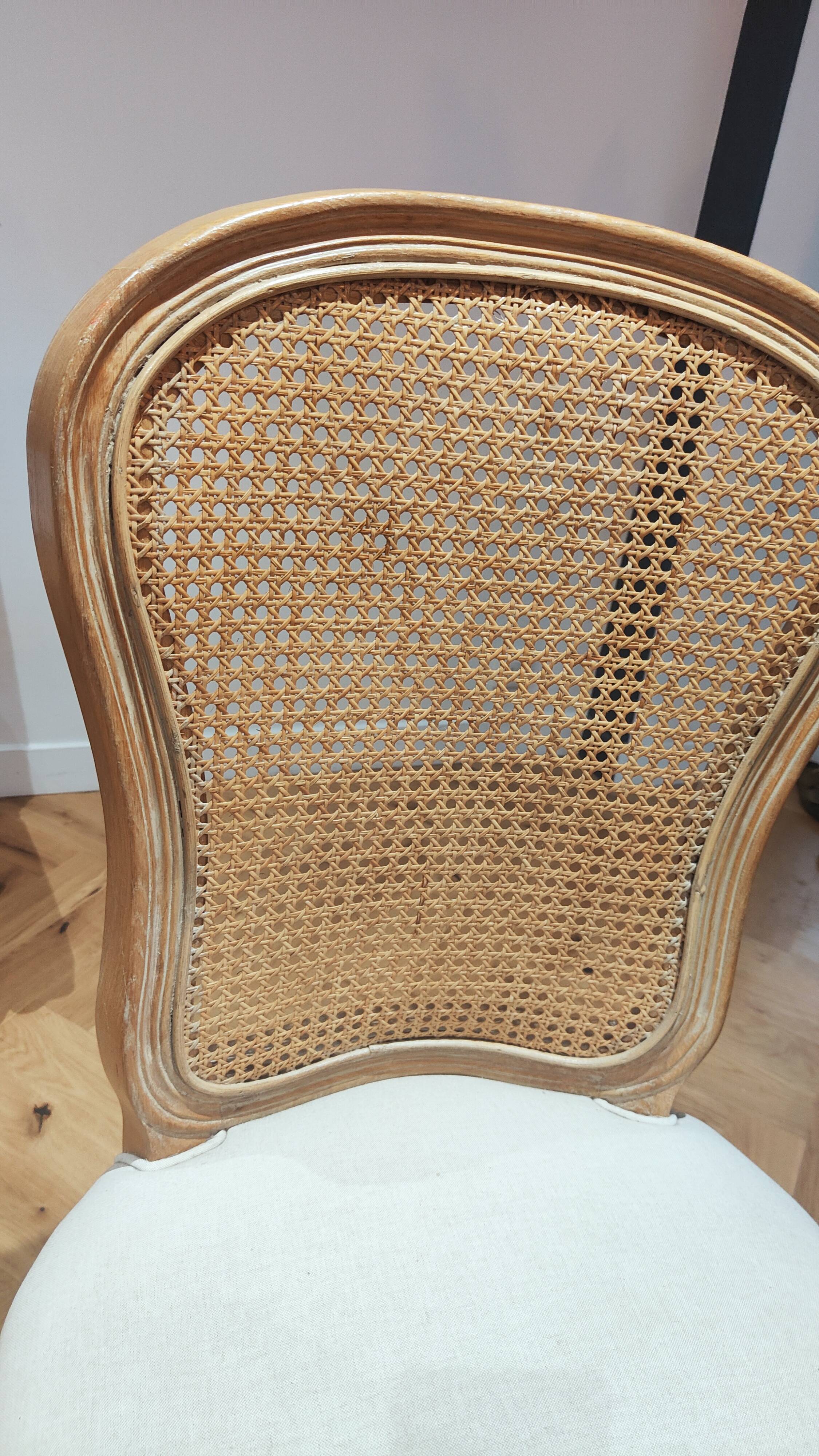 Lot of 8 cane chairs