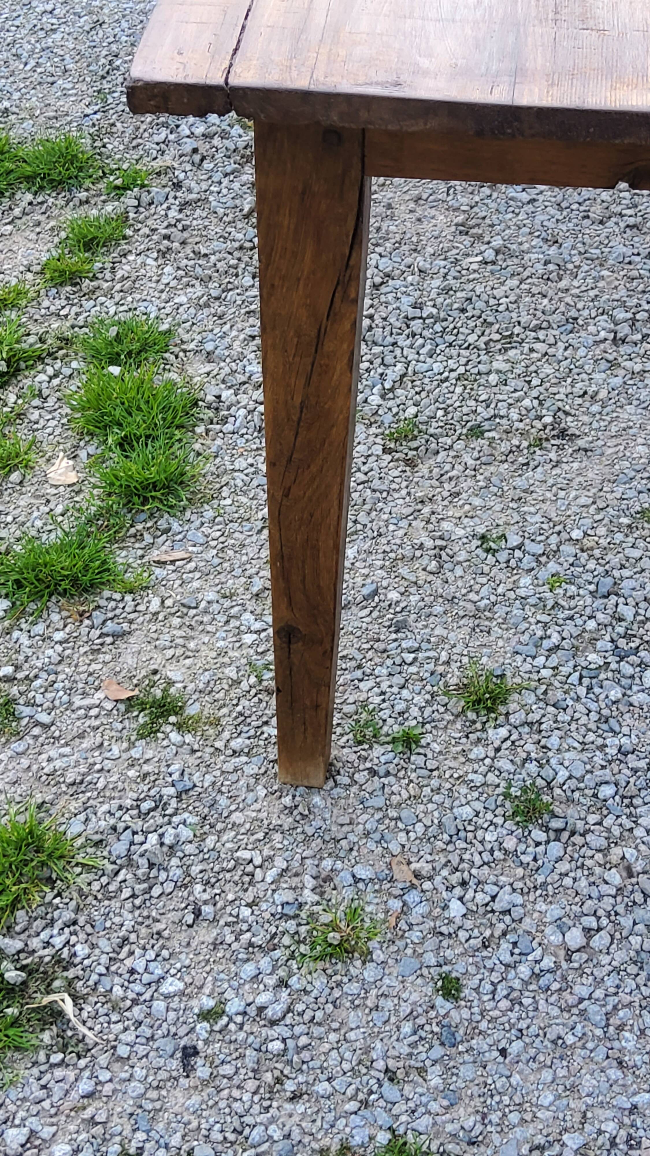 Old farm table spindle legs 195cm