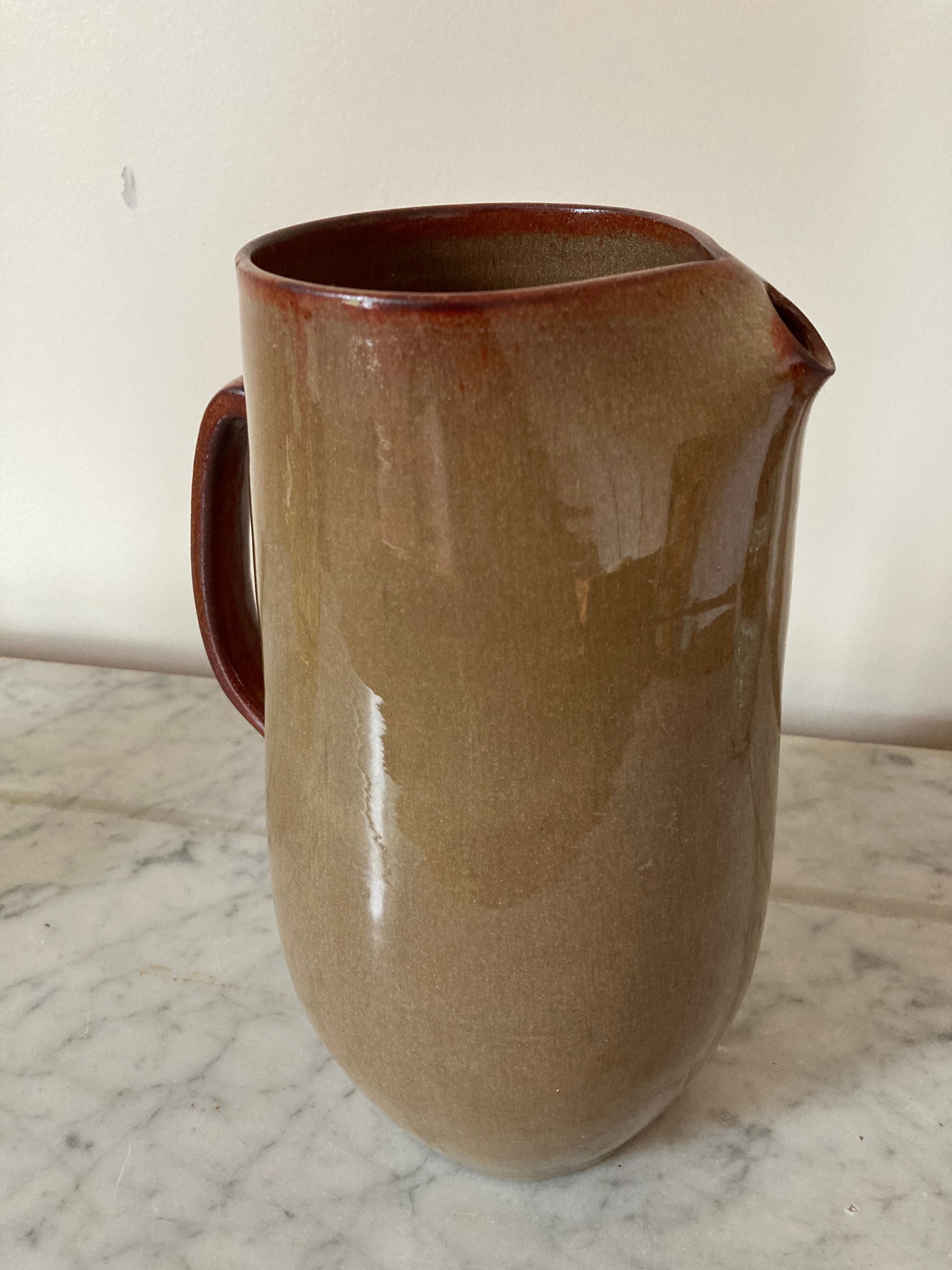 Sandstone decanter signed