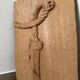 Sculpture bas relief noeud bois