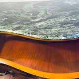 Exquisite Louis XV Style Bombé Commode with Musical Marquetry & Marble