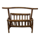 Rattan magazine rack