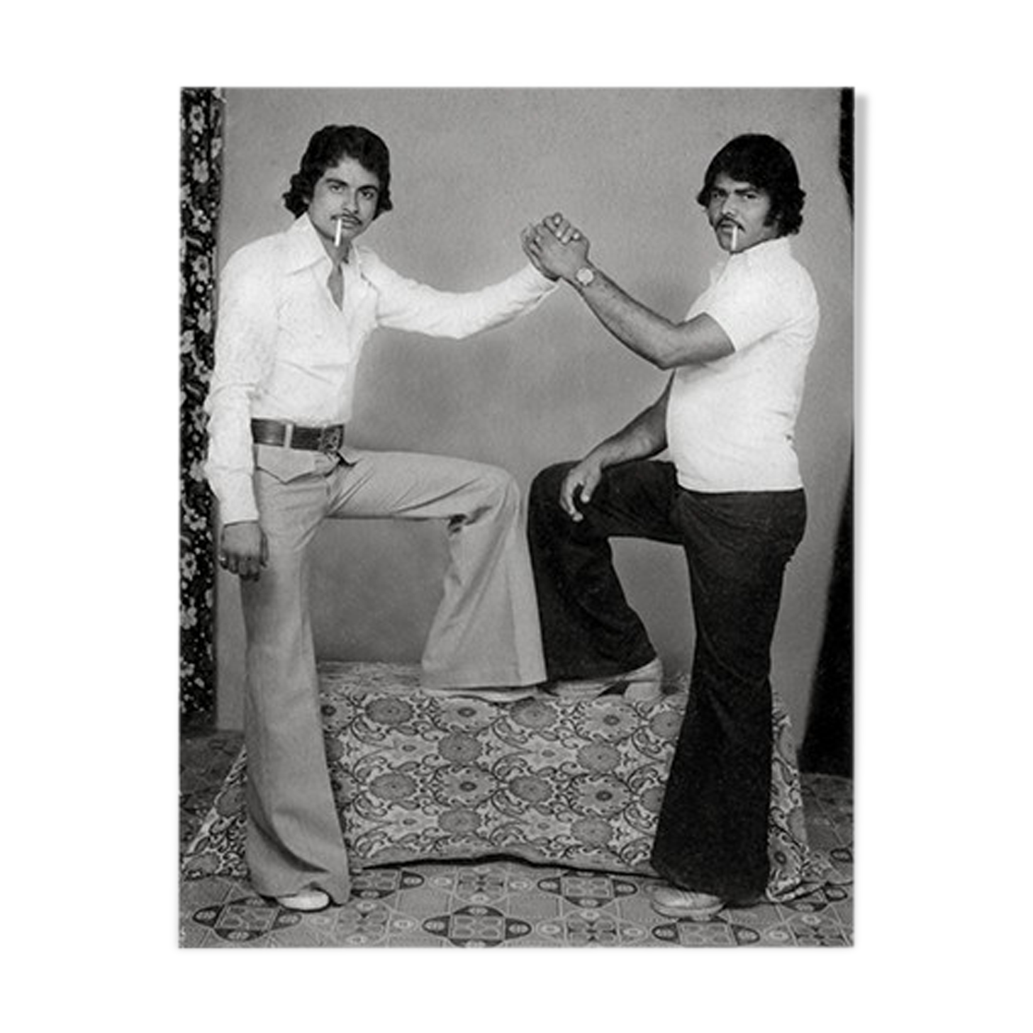 Iron arm portrait photography studio india 70s