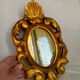 Miroir vintage en bois doré