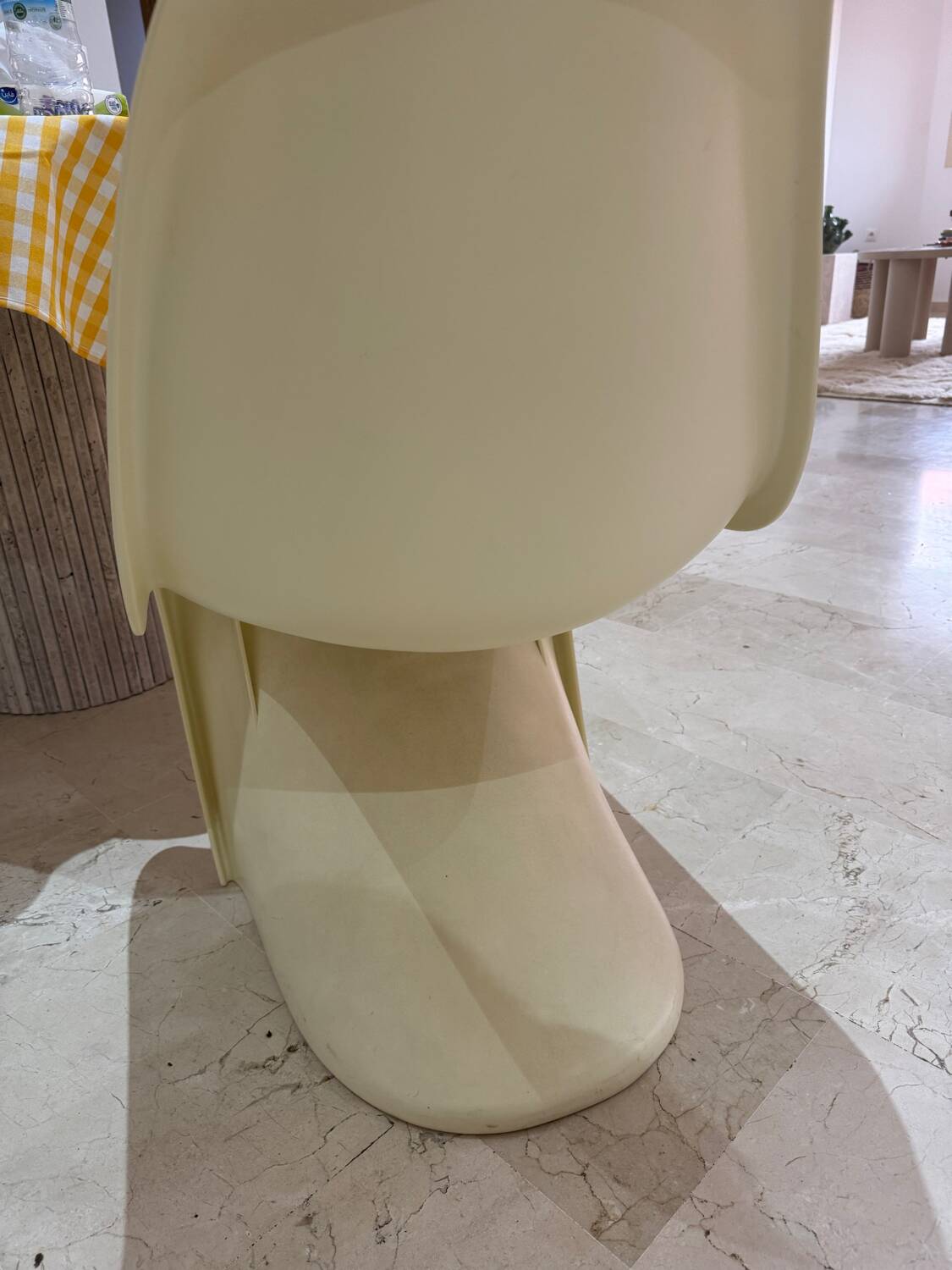 Panton style plastic designer chair
