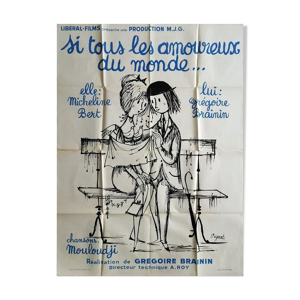 Affiche de Peynet originale 1963