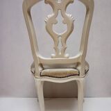 Louis XV Baroque Style Lacquered Chairs, Set of 2