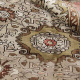 Antique anatolian turkish carpet handwoven wool rug