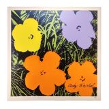 Lithographie en édition limitée Andy Warhol "Flowers" années 1980 par CMOA