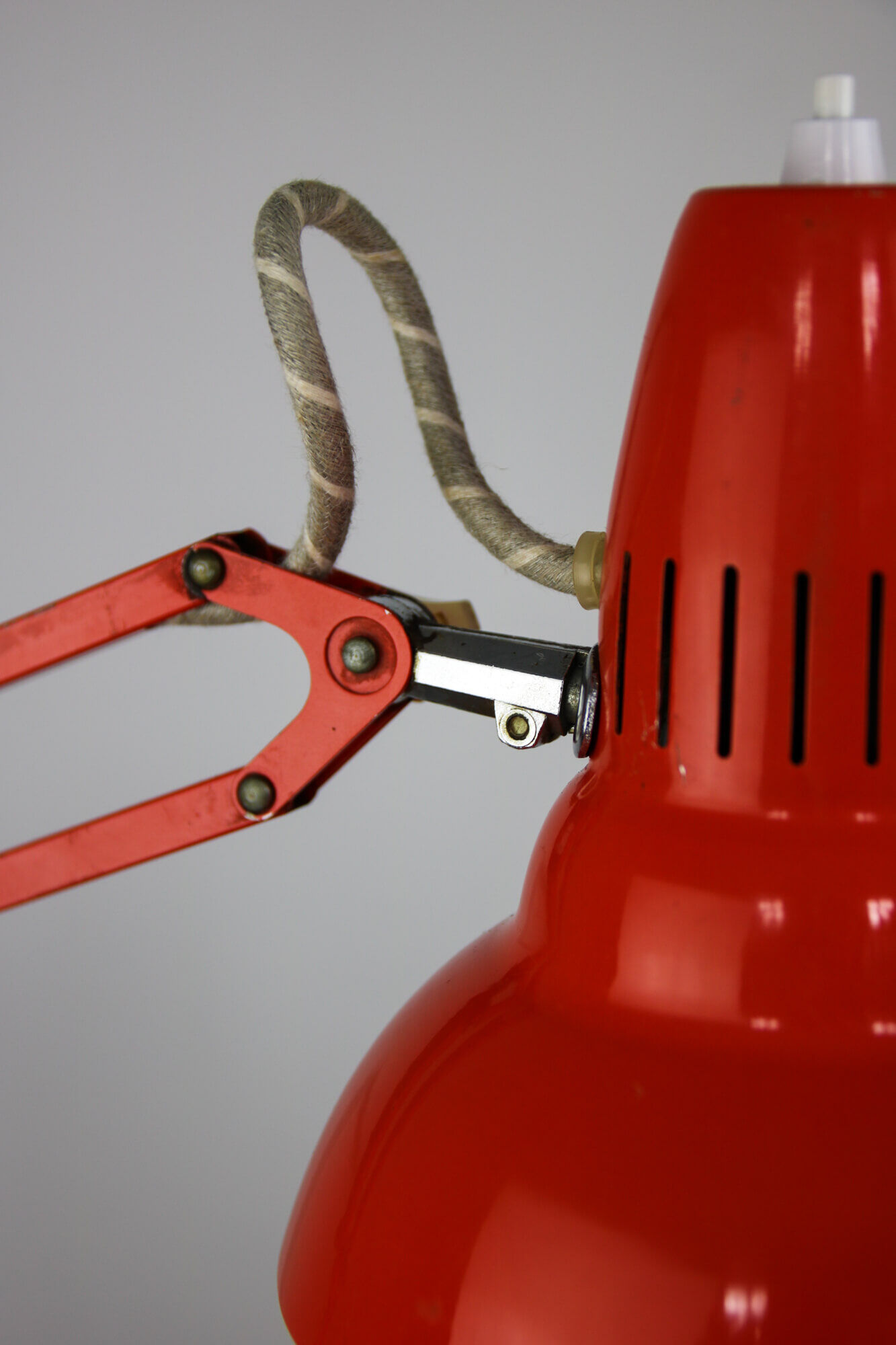 Orange Adjustable Achitect Table Lamp by Luxo, 1970s