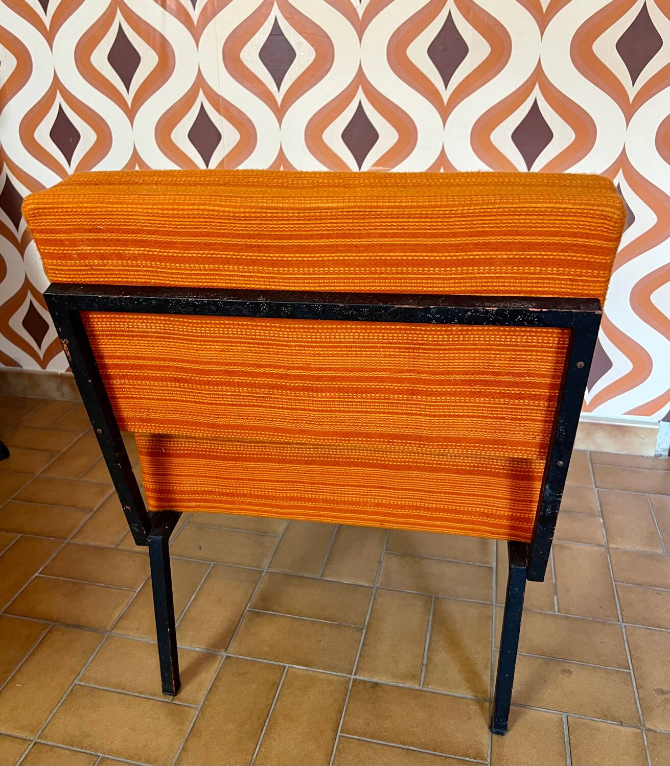 Vintage orange armchair