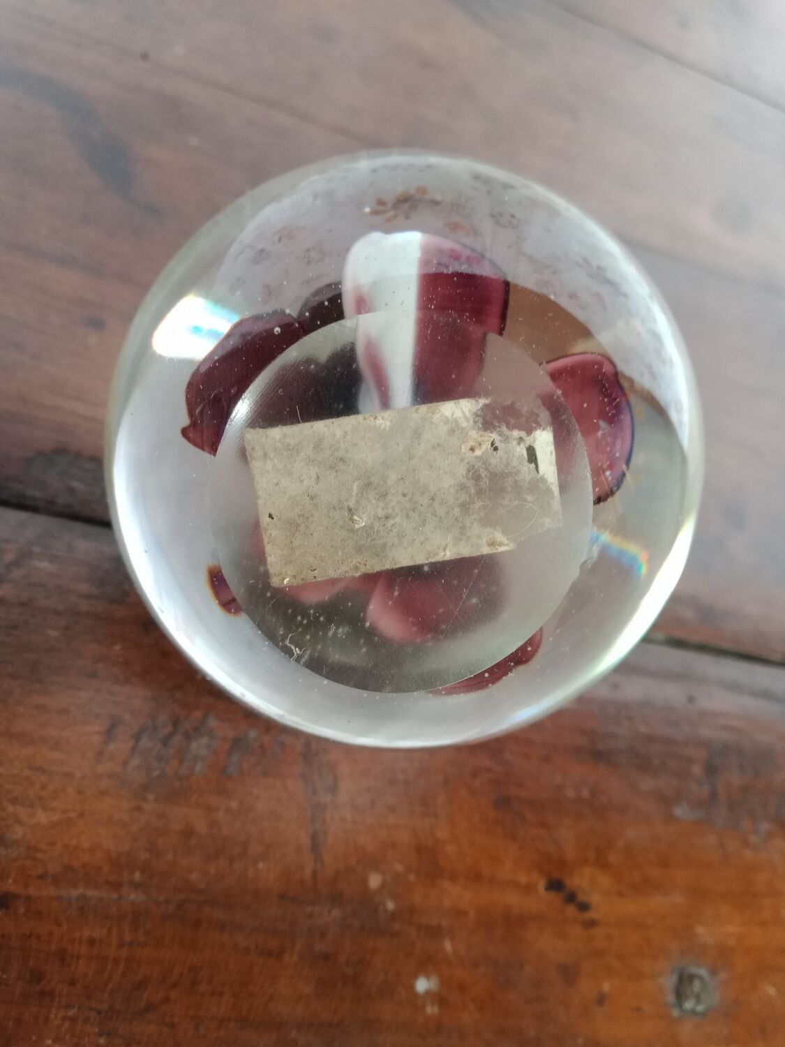 Purple flower sulphide paper press