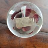 Purple flower sulphide paper press