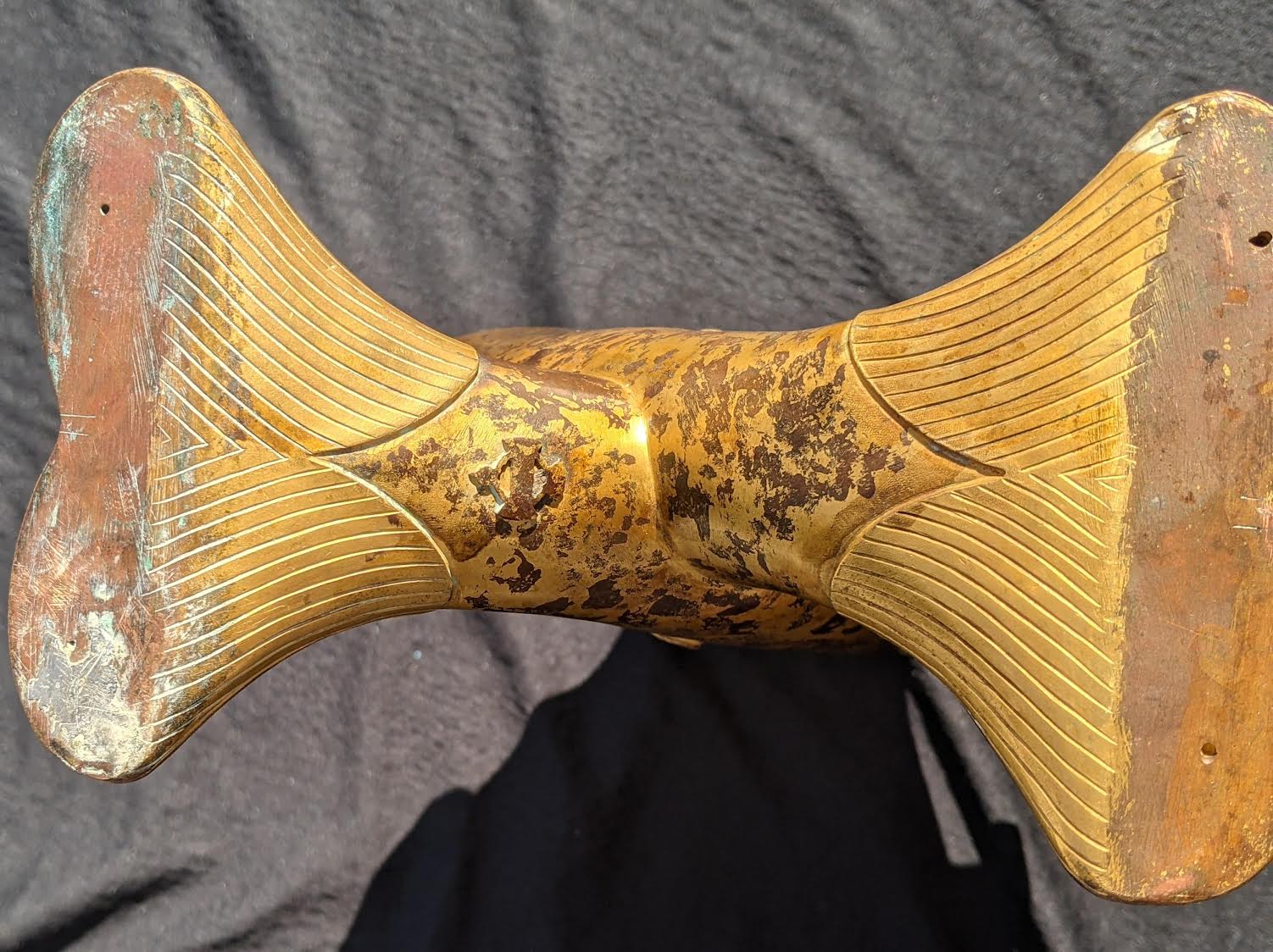 Christofle vase with two fish