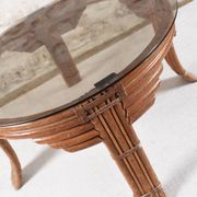 Vintage rattan coffee table