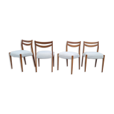 Set de 4 chaises scandinave en teck
