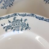 4 flat ironstone plates from St Amand