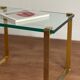 Pair of vintage gilt coffee tables by Friedrich Wilhelm Möller, 1970s