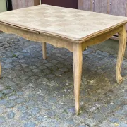 Table à manger Louis XV décapée en chêne massif 1970 215cm