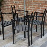 Set of 4 Italian design armchairs from the 80s