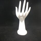 Hand soliflore in white ceramic