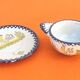 Charolles earthenware bowl with ears / saucer rooster model