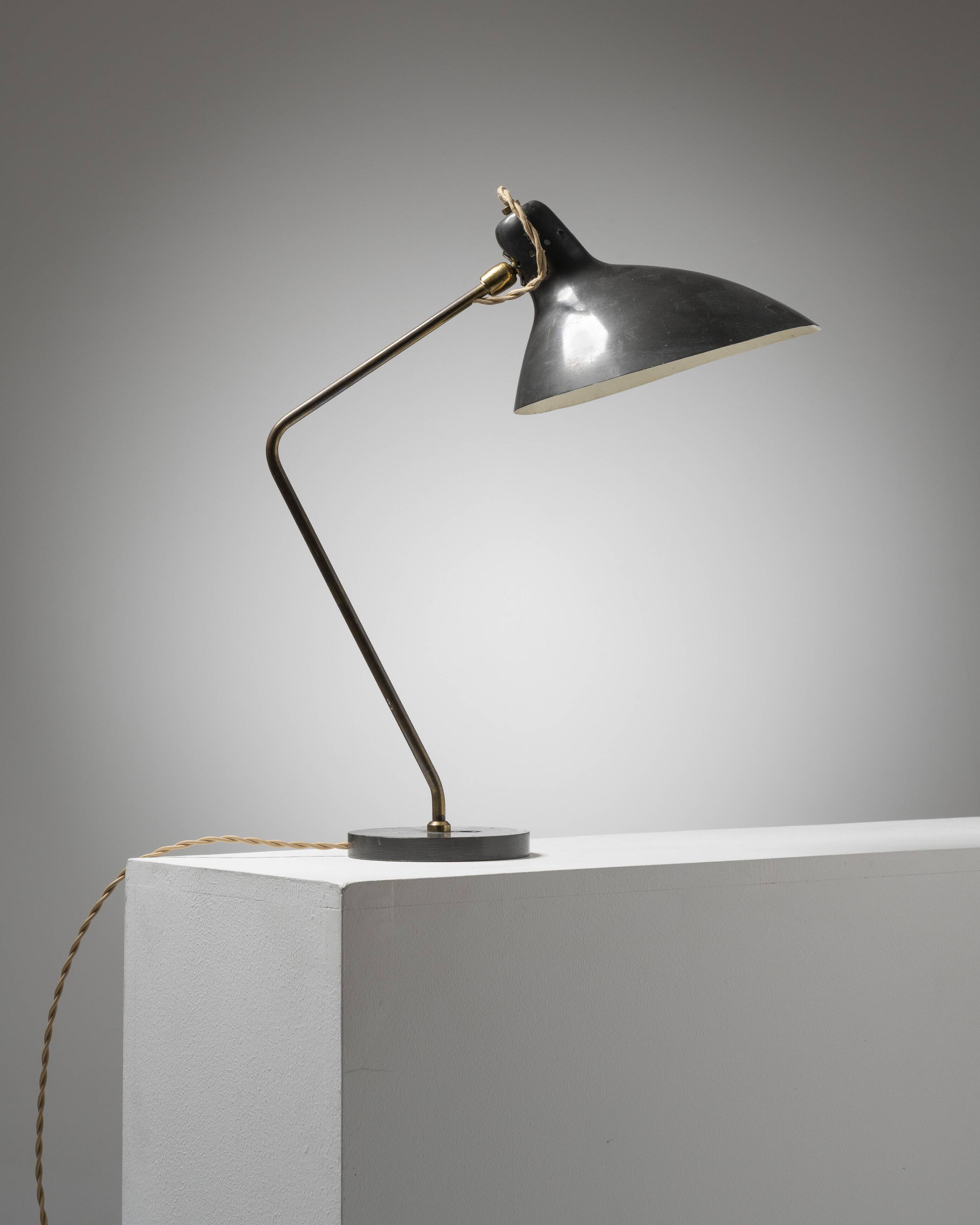 Lampe de bureau édition caillat, jean-boris lacroix, 1960s