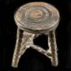Tabouret bois bas vintage TBE