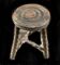Tabouret bois bas vintage TBE
