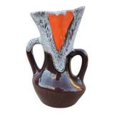 Glazed stoneware vase