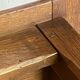 Rustic farmhouse antique coffee table made of solid oak with 1 drawer 50.