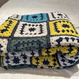 Large format vintage crochet blanket