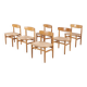 6x Børge Mogensen Øresund Dining Chairs in Oak