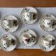 Antique coffee service in Sarreguemines earthenware.