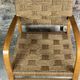 Dutch armchair rope and wood Vroom & Dreesman vintage 1960
