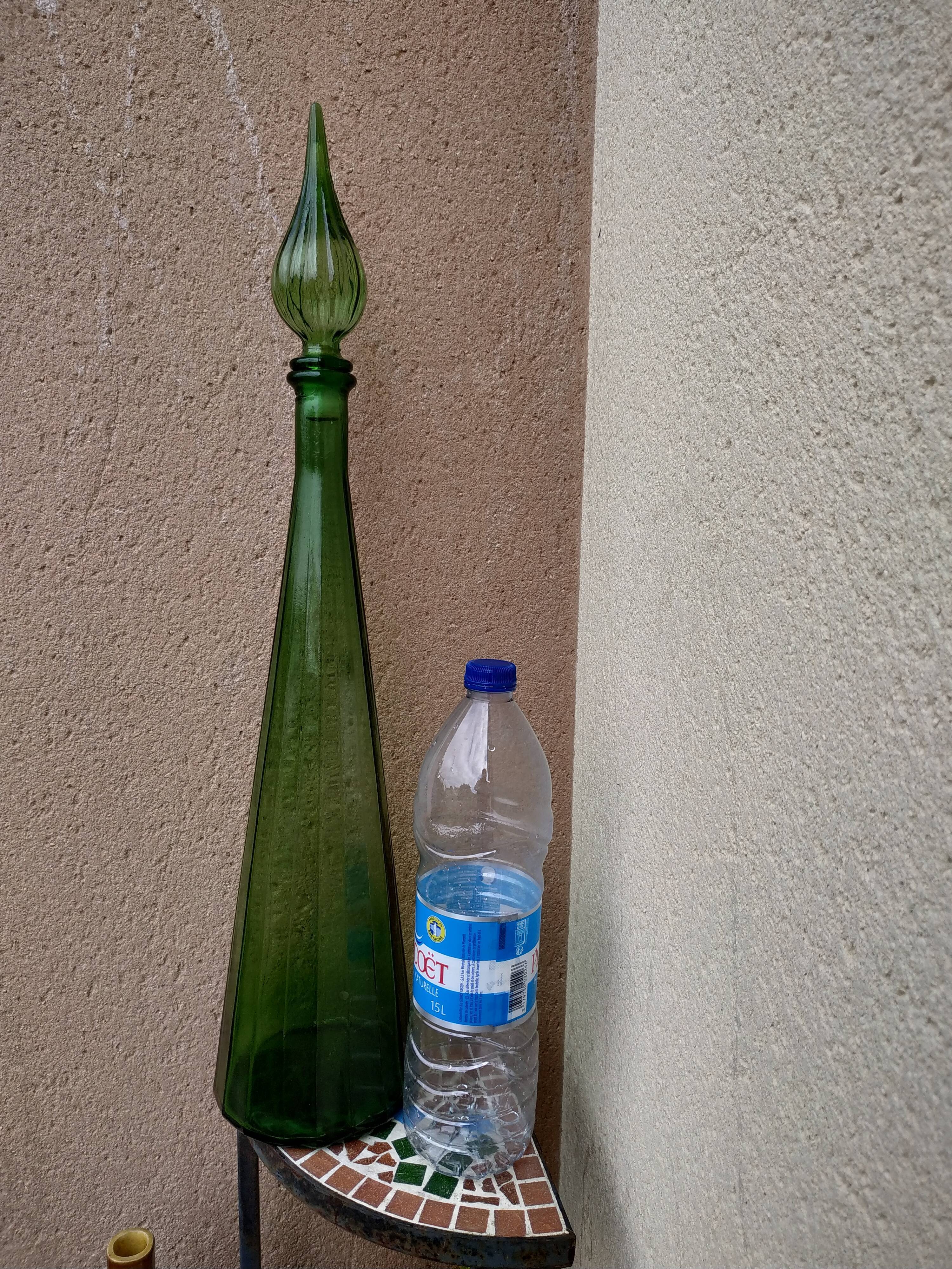 Giant Italian bottle empoli 67 cm rare